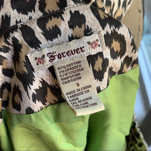 Forever 21 leopard pea coat - Picture 6 of 9